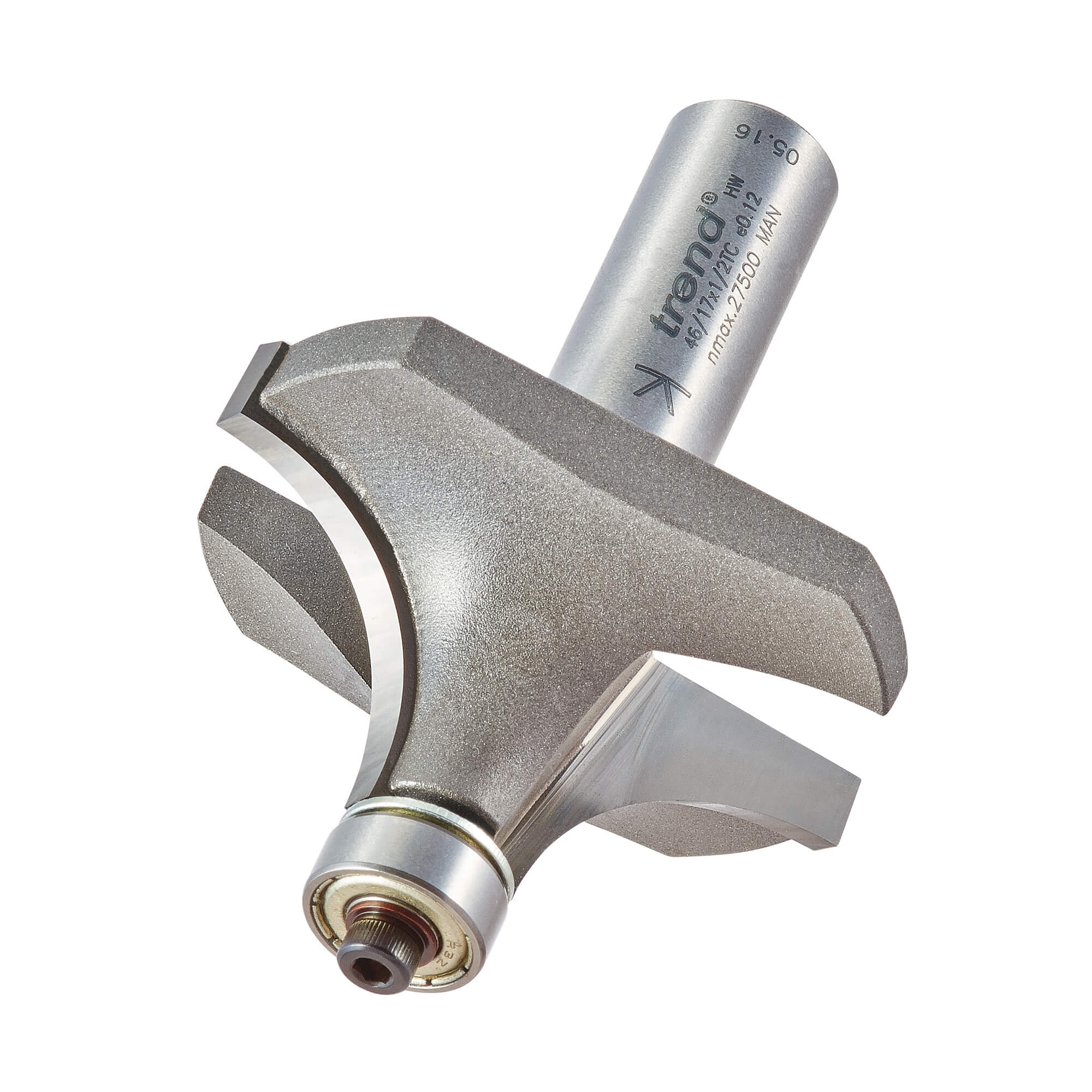 Image of Trend Bearing Guided Ovolo and Round Router Cutter 51mm 25mm 1/2"