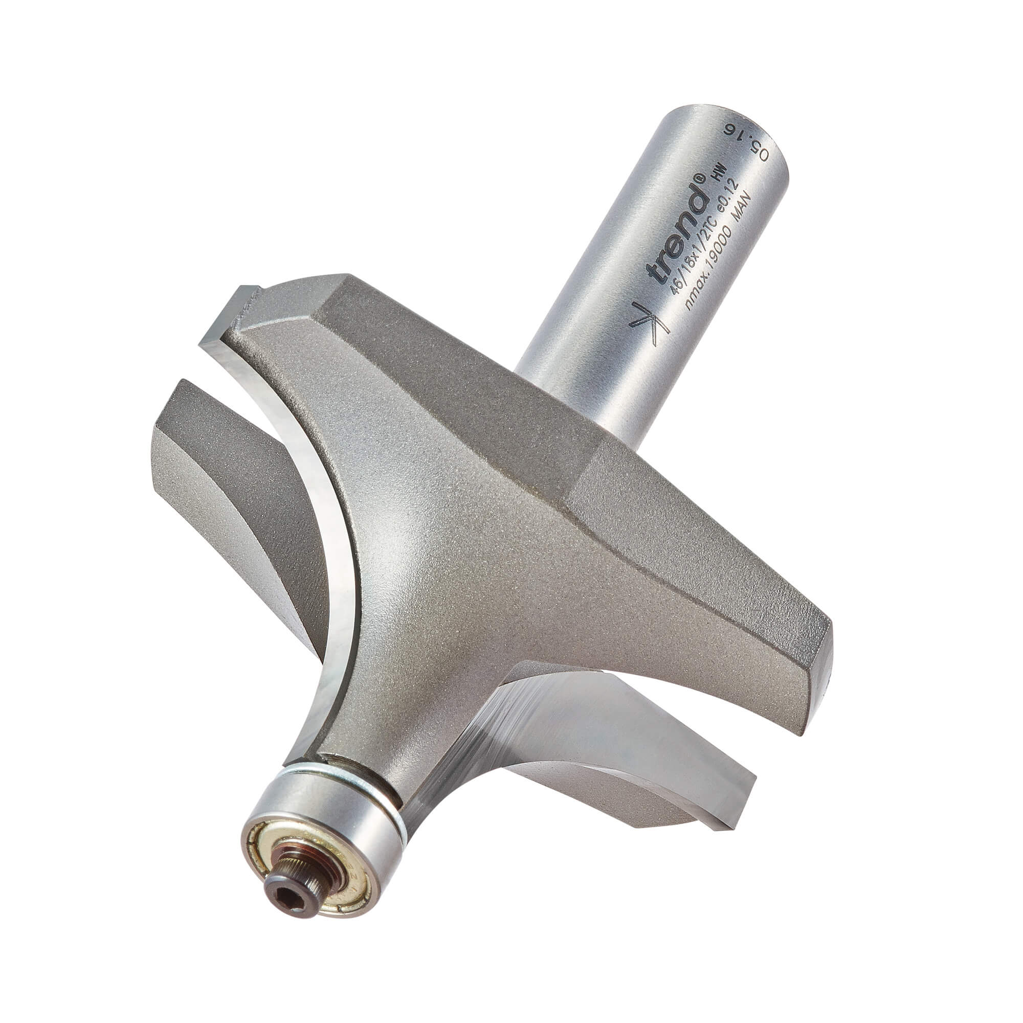 Image of Trend Bearing Guided Ovolo and Round Router Cutter 63.5mm 32mm 1/2"