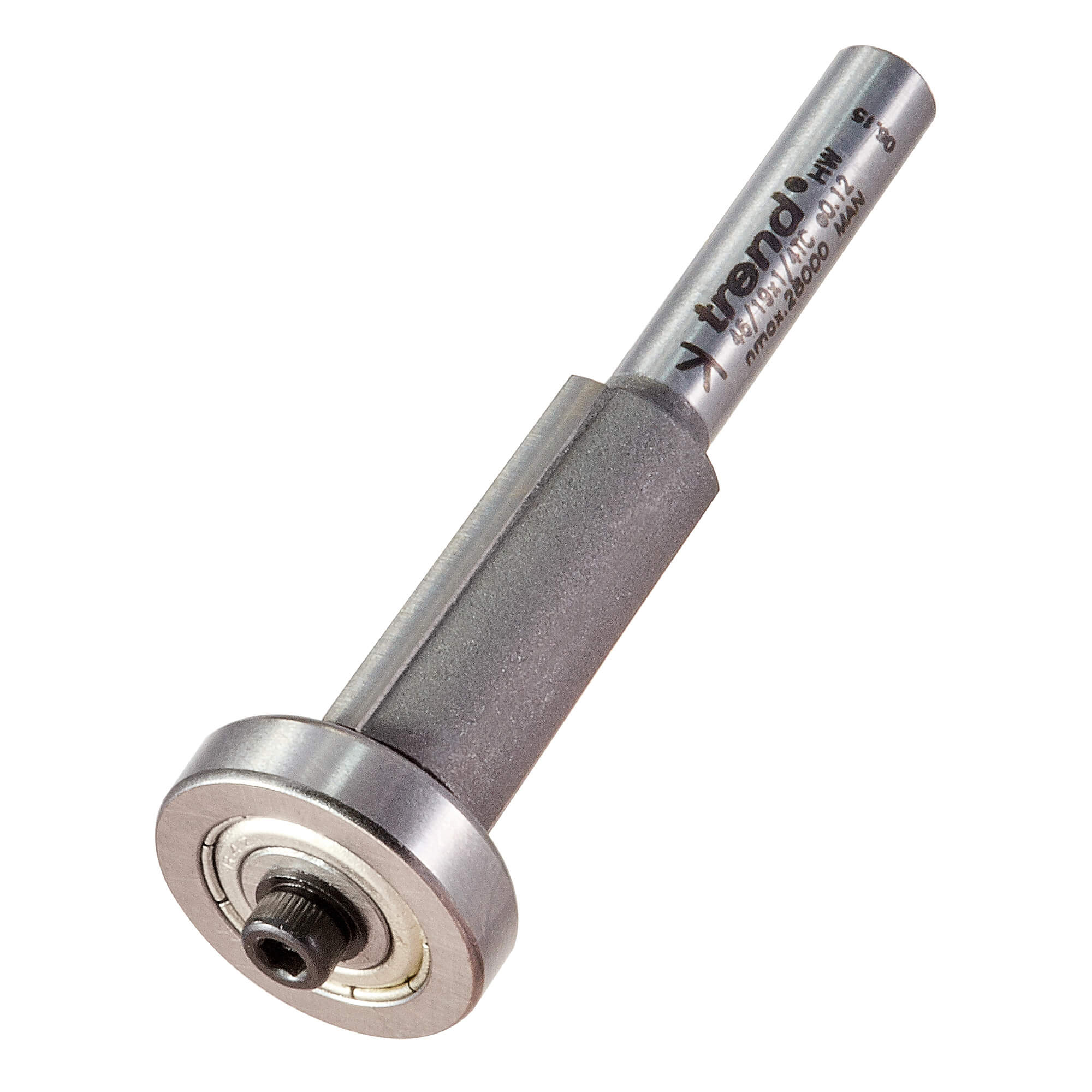 Image of Trend Bearing Guided Overlap Trimmer Router Cutter 25.4mm 12.7mm 1/4"