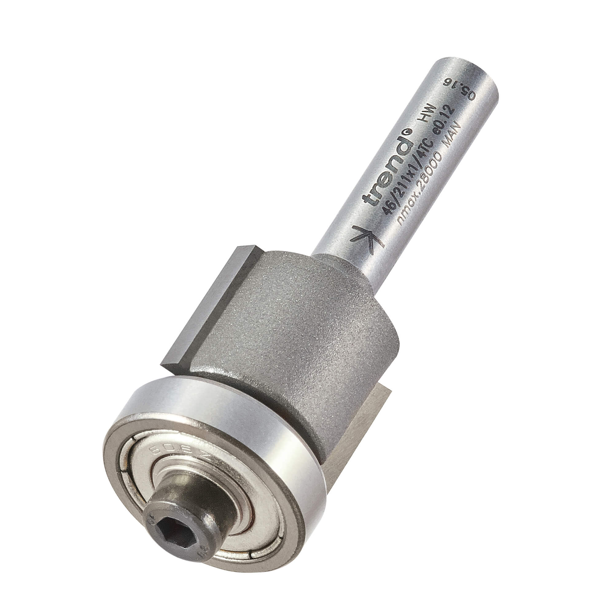 Image of Trend Bearing Guided Trimmer Router Cutter 18.2mm 14mm 1/4"