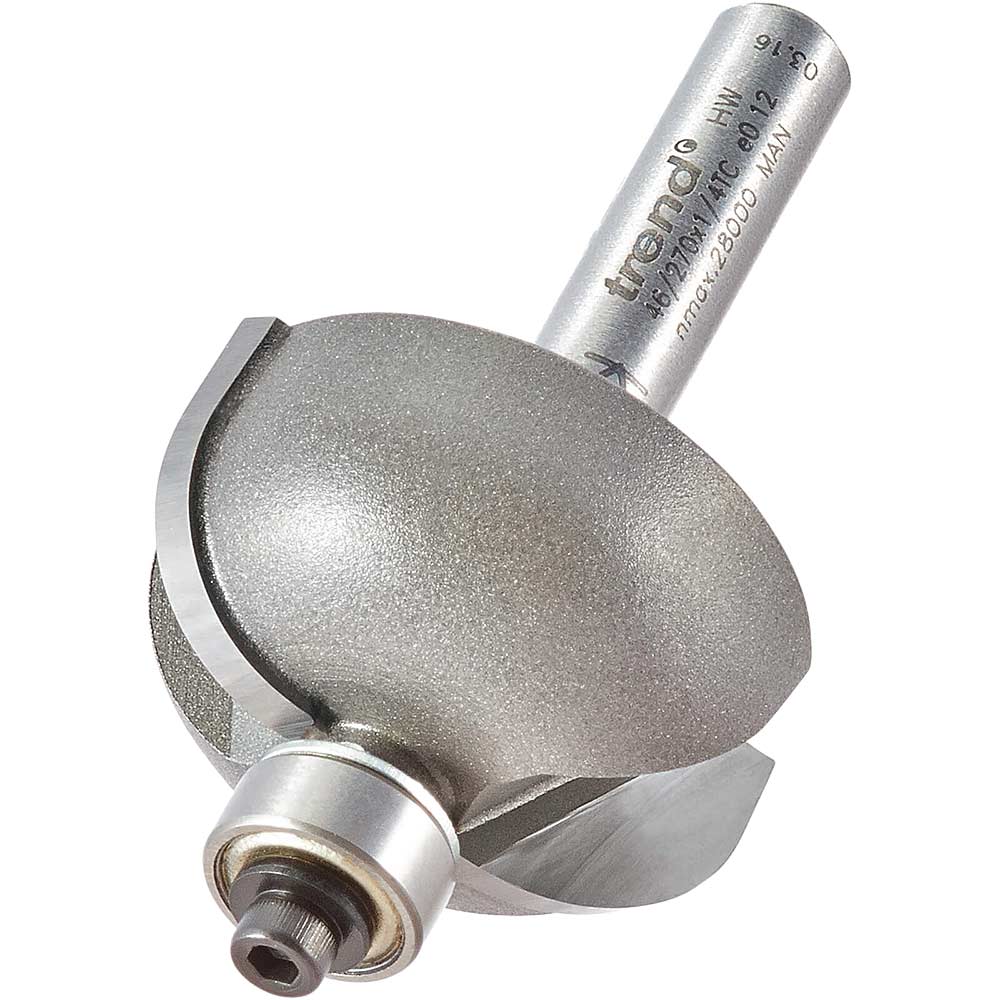 Image of Trend Cove Bearing Guided Router Cutter 28.5mm 14mm 1/4"