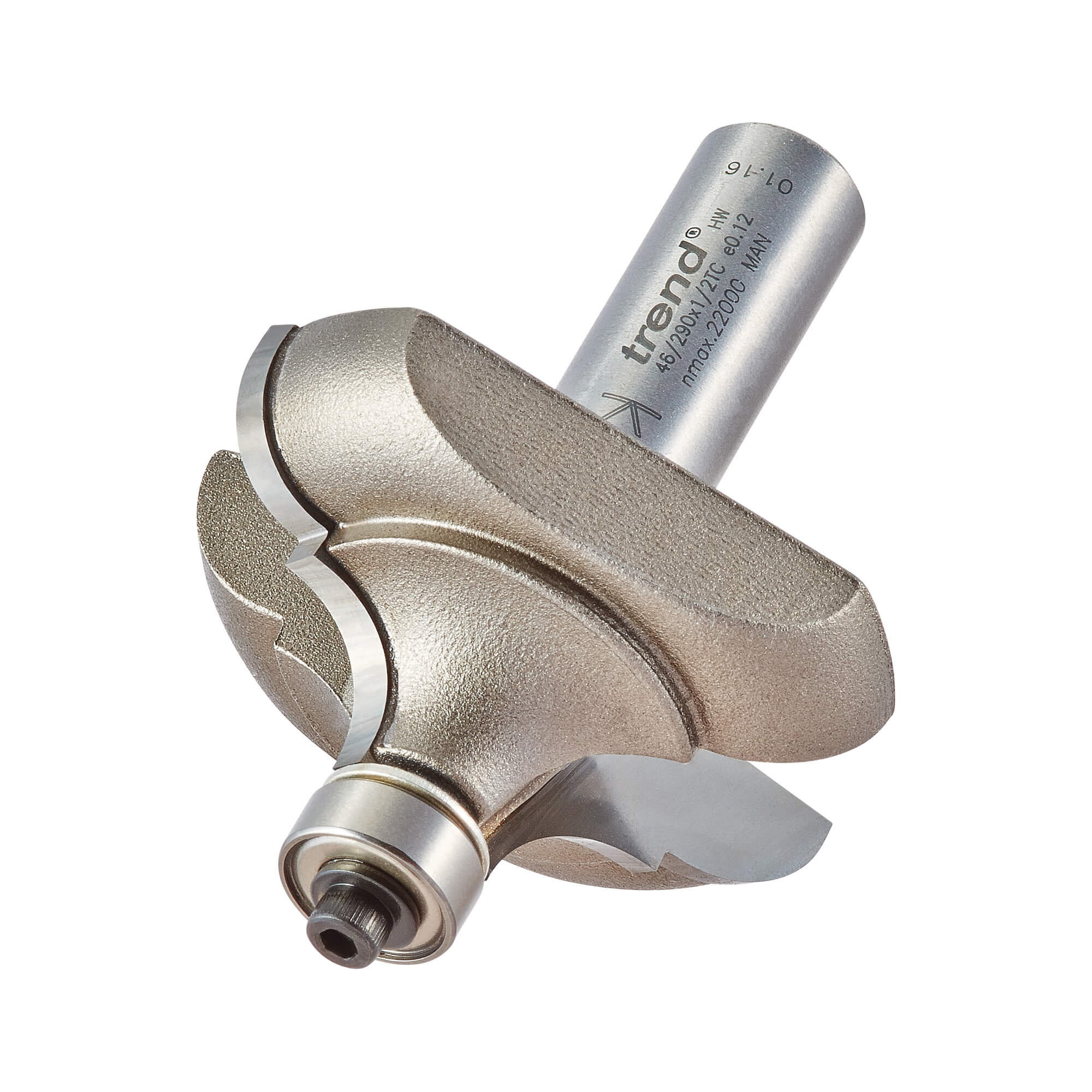 Image of Trend Classic Style Bearing Guided Router Cutter 51mm 24mm 1/2"