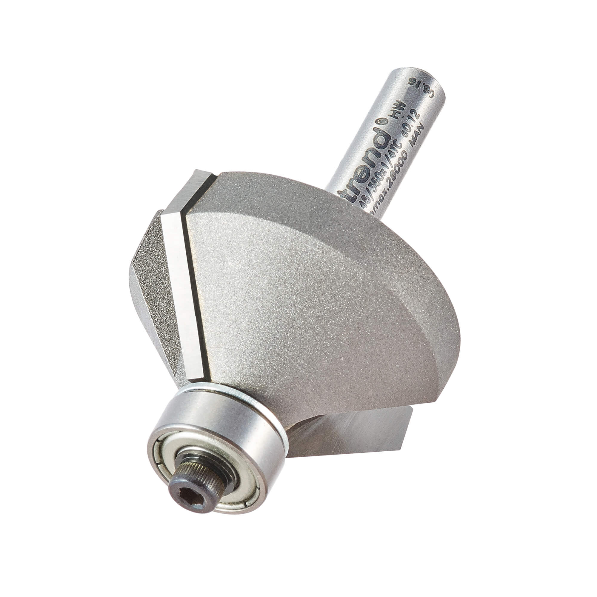 Image of Trend Chamfer Bearing Guided Router Cutter 35.1mm 12mm 1/4"