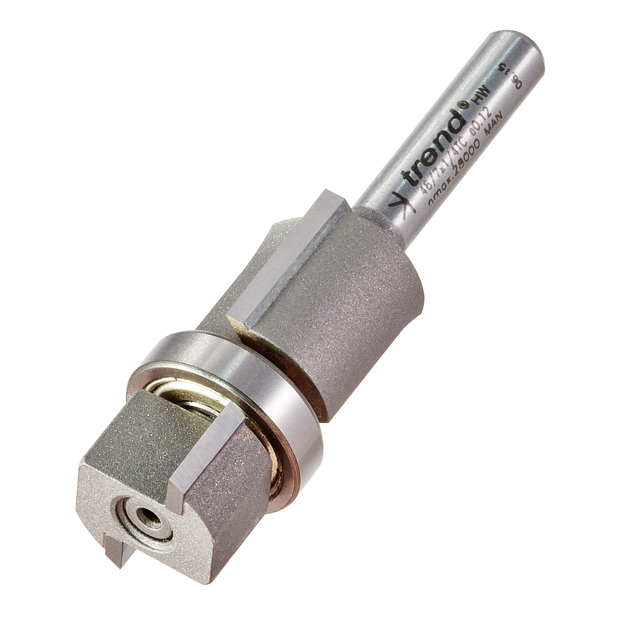 Image of Trend Bearing Guided Double Trim Router Cutter 18mm 15mm 1/4"
