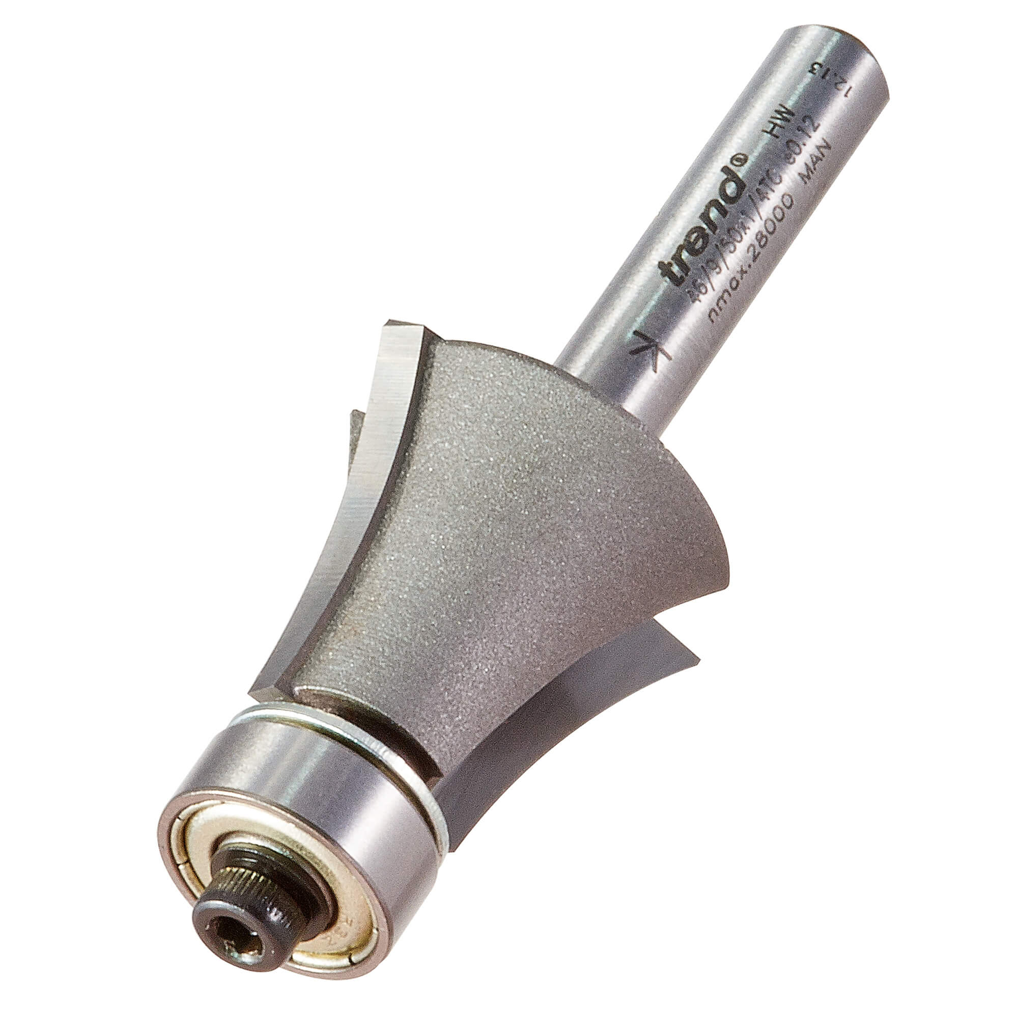 Image of Trend Bearing Guided Queen Anne Roundover Router Cutter 23.7mm 19mm 1/4"