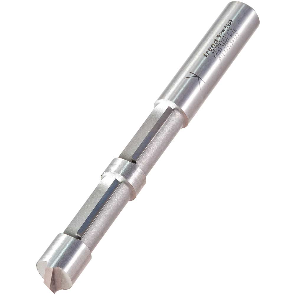 Image of Trend Caravan Ind Guided Pierce and Trim Double Two Flute Router Cutter 12.7mm 22.5mm 1/2"