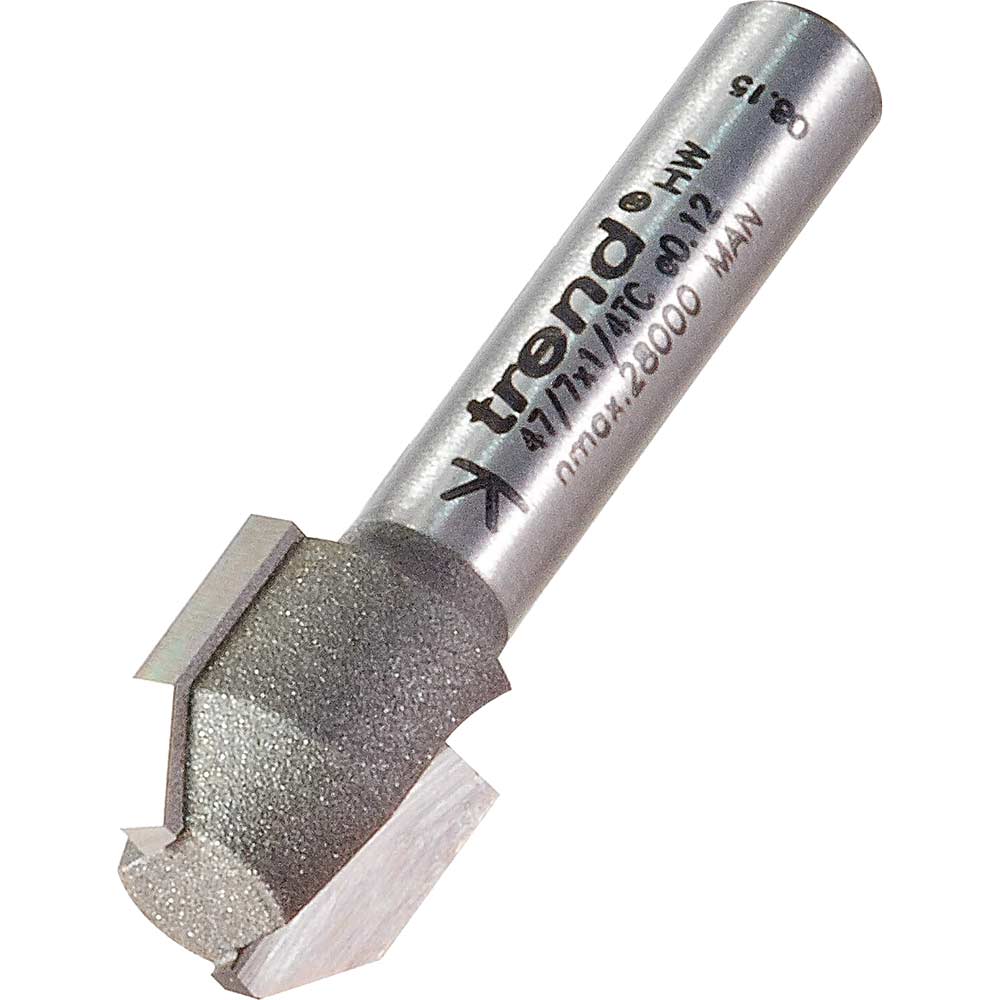 Trend Combi Trimmer Router Bit 12.7mm 12.7mm 1/4