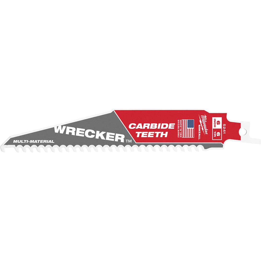 Image of Milwaukee Heavy Duty WRECKER Carbide Demolition Saw Blades 150mm Pack of 1