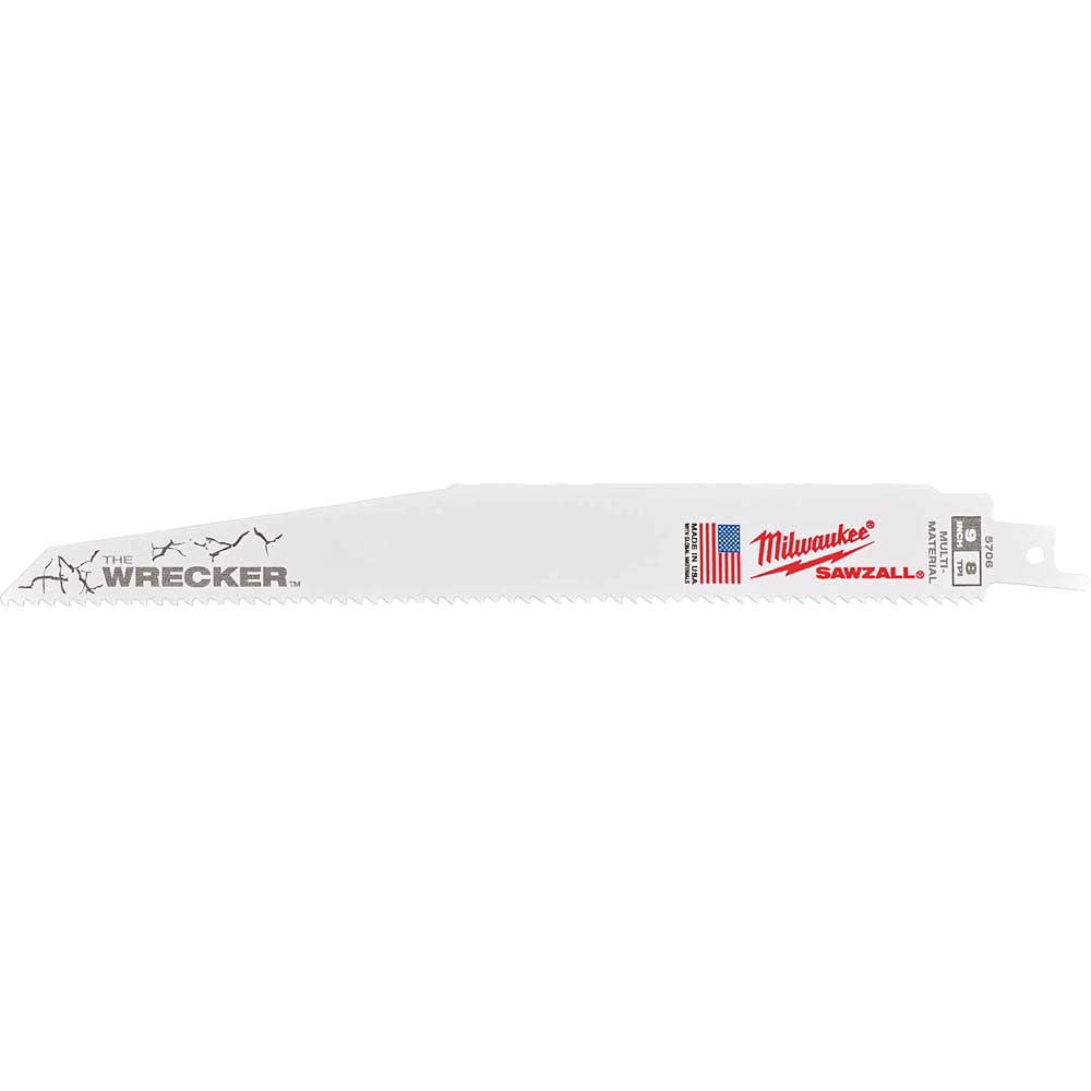 Milwaukee Extra Heavy Duty WRECKER Demolition Reciprocating Sabre Saw Blades 230mm Pack of 5