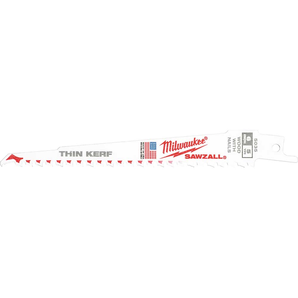 Milwaukee Fang Tip Demolition Reciprocating Sabre Saw Blades 150mm Pack of 50