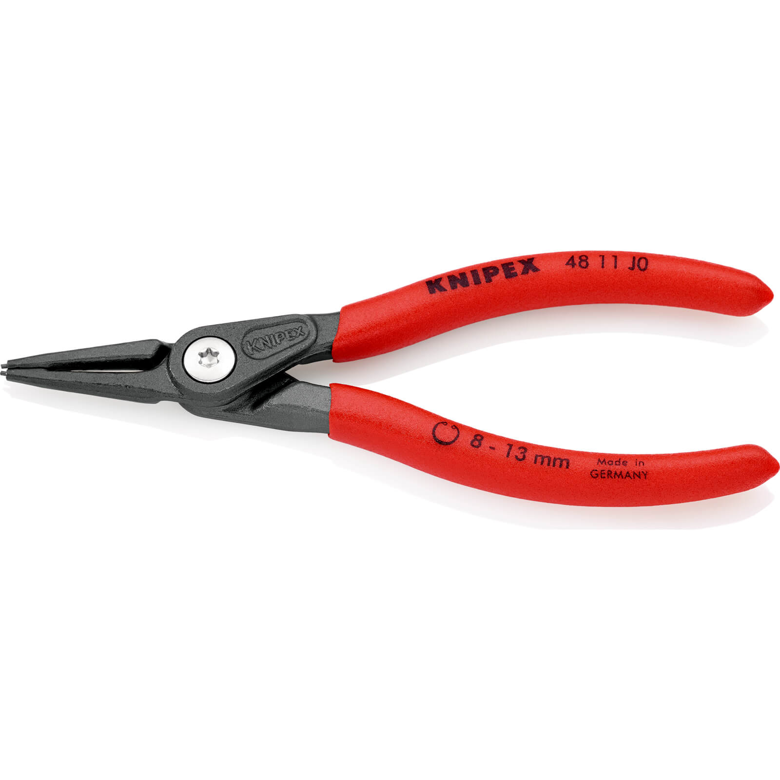 Image of Knipex 48 11 Internal Straight Precision Circlip Pliers 8mm - 13mm