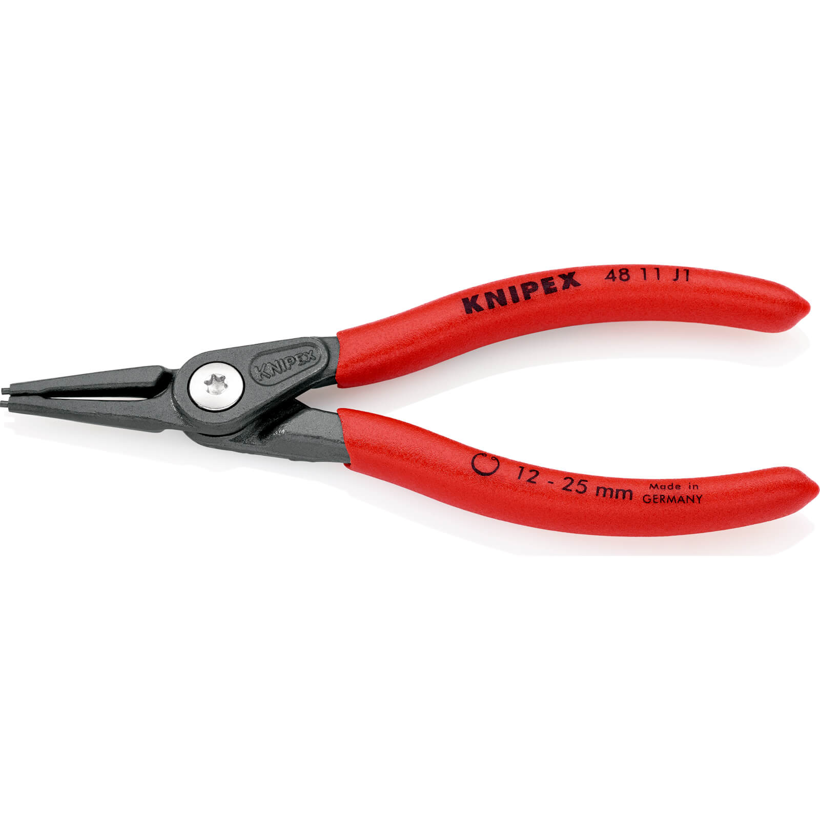 Image of Knipex 48 11 Internal Straight Precision Circlip Pliers 12mm - 25mm
