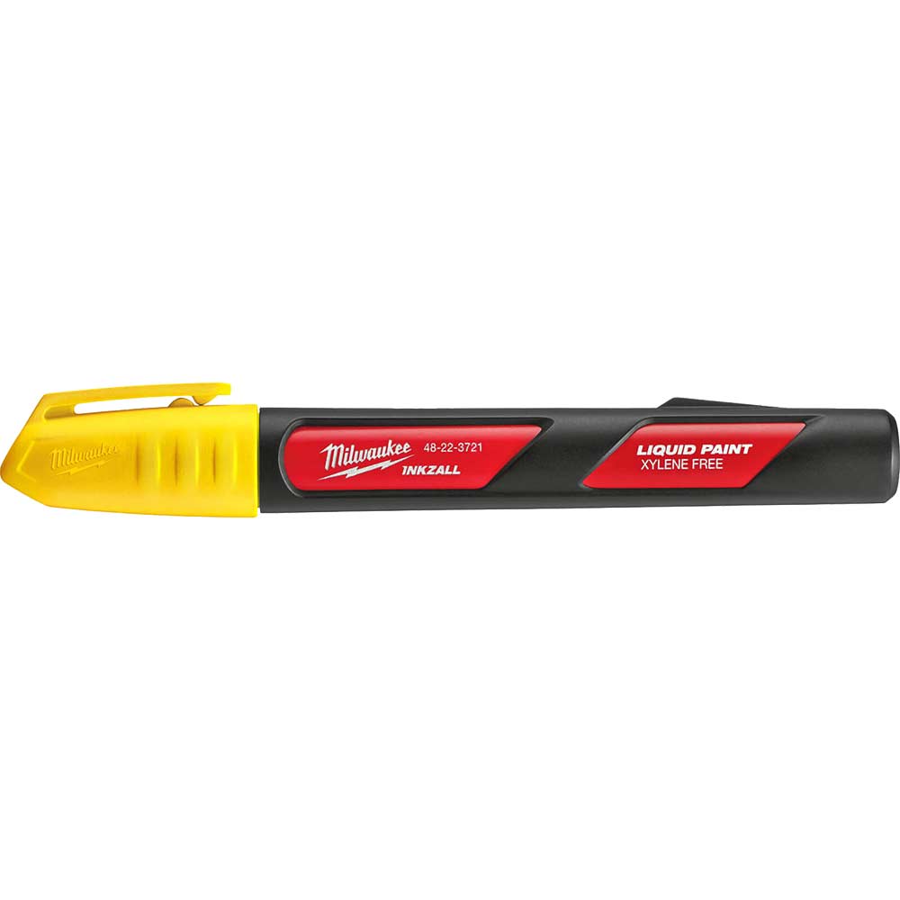 Image of Milwaukee Inkzall Liquid Paint Marker Yellow