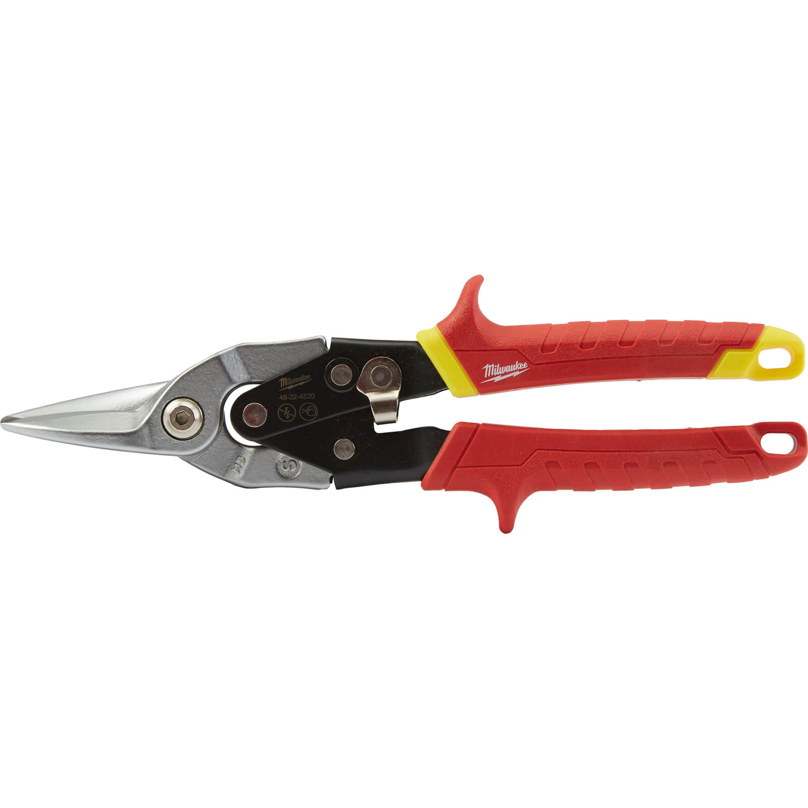 Image of Milwaukee Metal Compound Aviation Snips Straight Cut 250mm