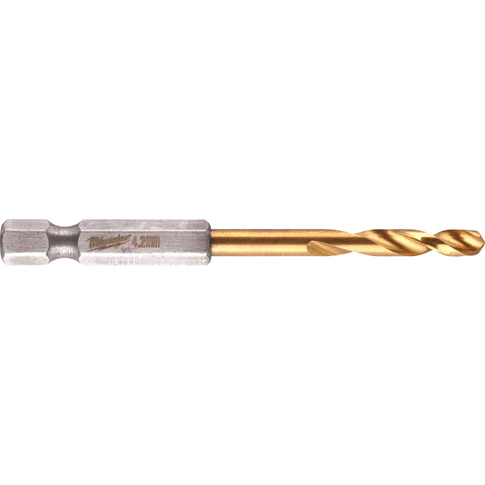 Photos - Drill Bit Milwaukee HSS-G Shockwave  4.2mm Pack of 1 48894709 