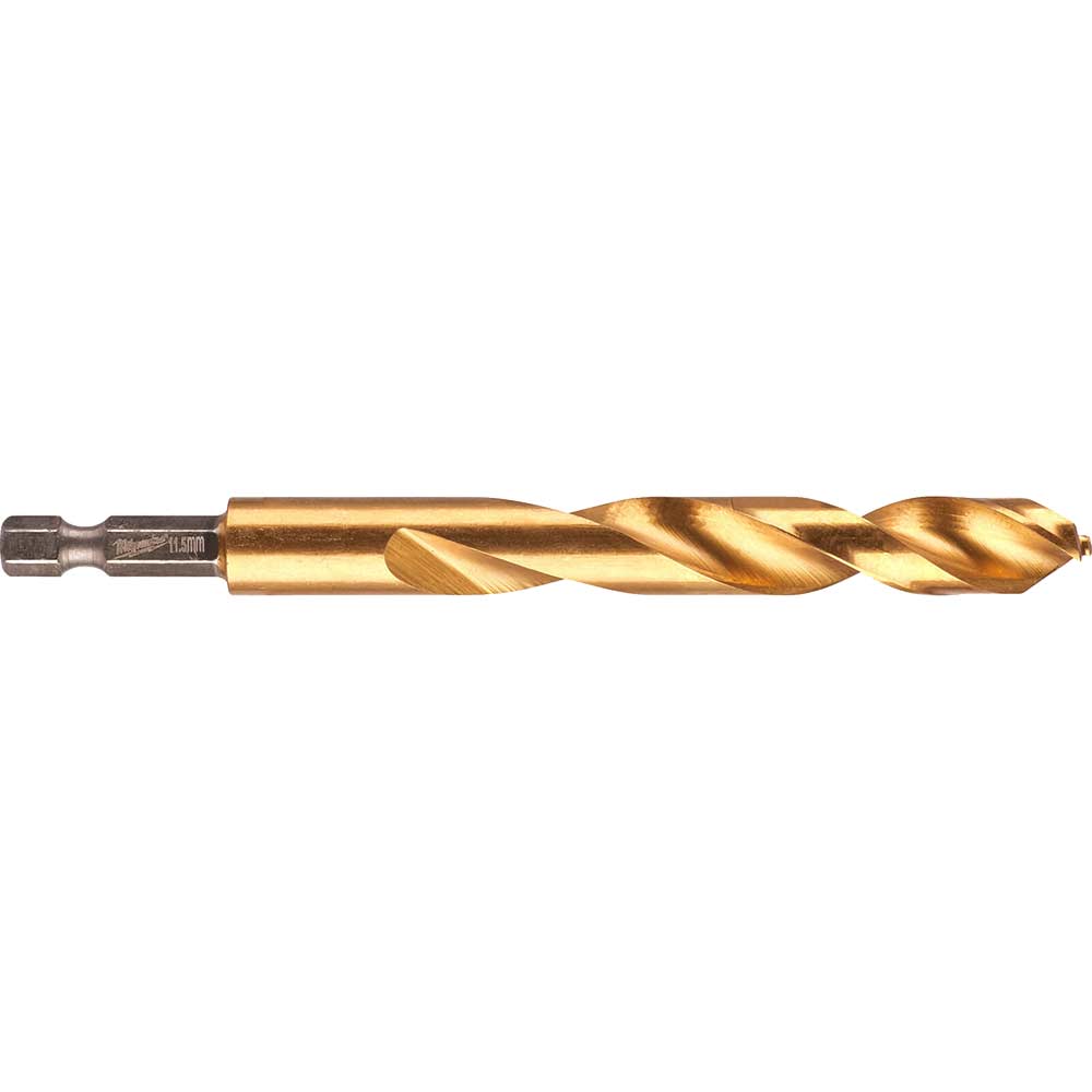 Photos - Drill Bit Milwaukee HSS-G Shockwave  11.5mm Pack of 1 48894726 