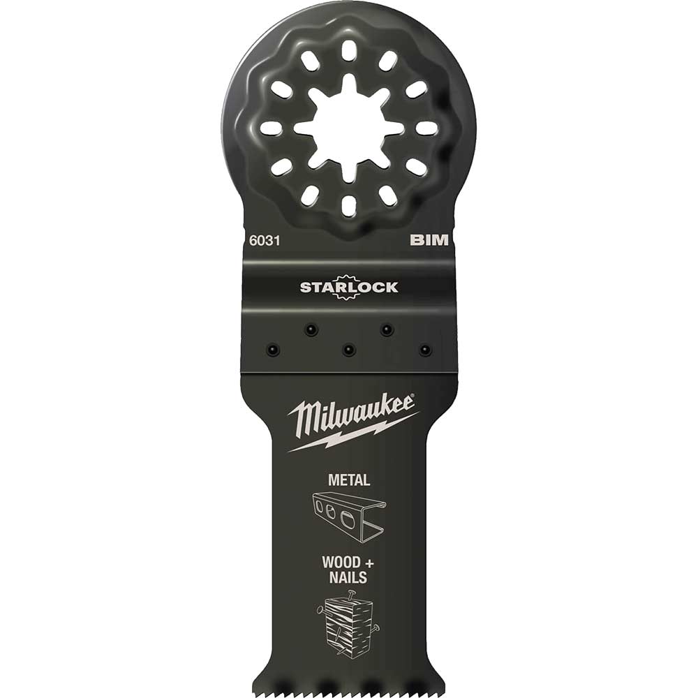 Image of Milwaukee Bi-Metal Starlock Oscillating Multi Tool Plunge Saw Blade 28mm Pack of 1