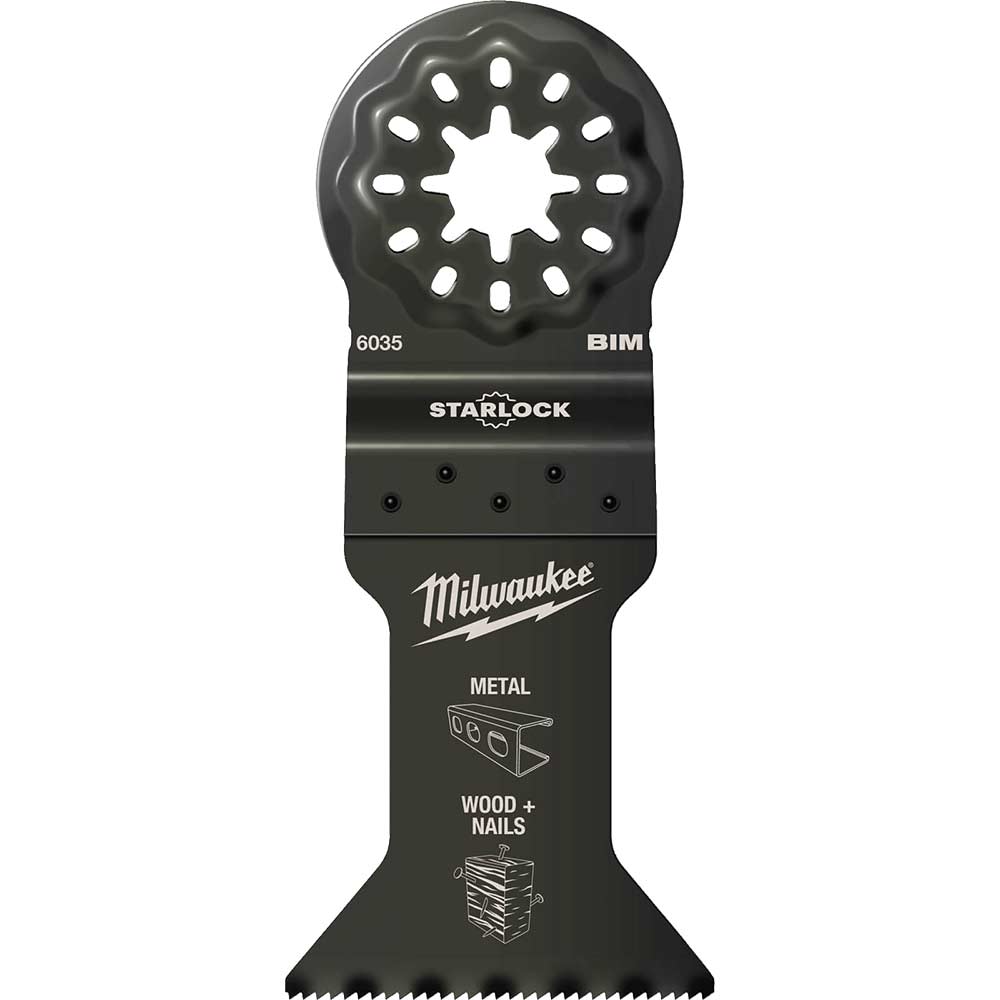 Image of Milwaukee Bi-Metal Starlock Oscillating Multi Tool Plunge Saw Blade 43mm Pack of 1