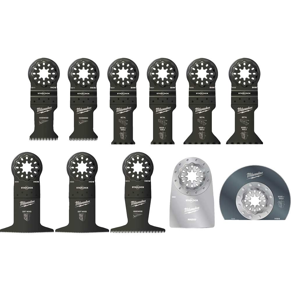 Image of Milwaukee 11 Piece Oscillating Multi Tool Blade Set