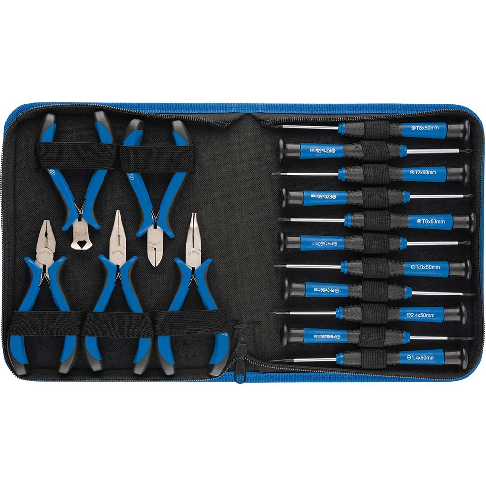 Draper 16 Piece Precision Pliers and Screwdriver Set