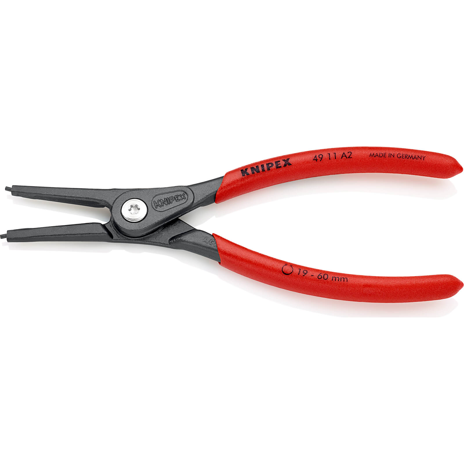 Image of Knipex 49 11 External Straight Precision Circlip Pliers 19mm - 60mm