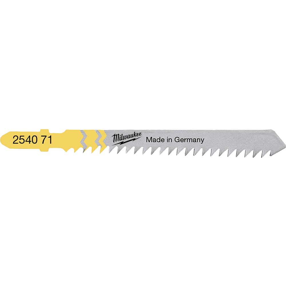 Milwaukee T111C Wood and Plastic Cutting Jigsaw Blades Pack of 5