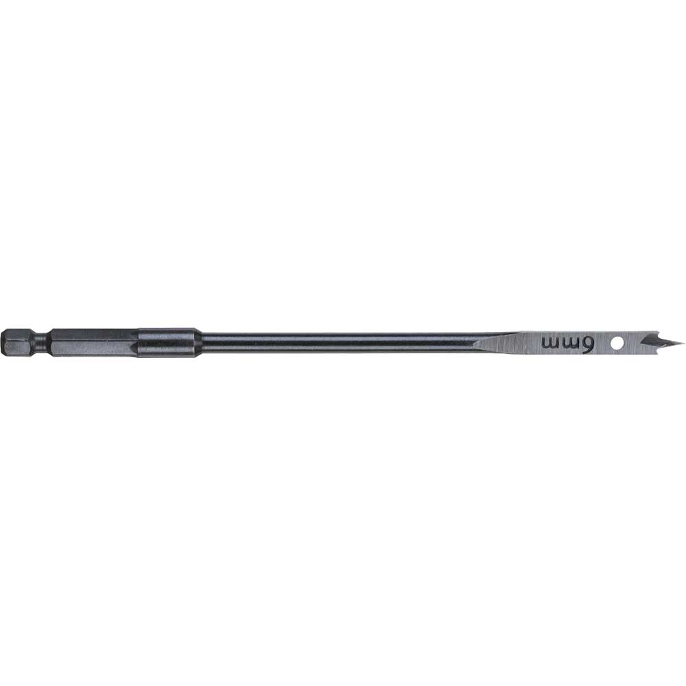 Milwaukee Hex Shank Flat Drill Bit 6mm 160mm Pack of 1