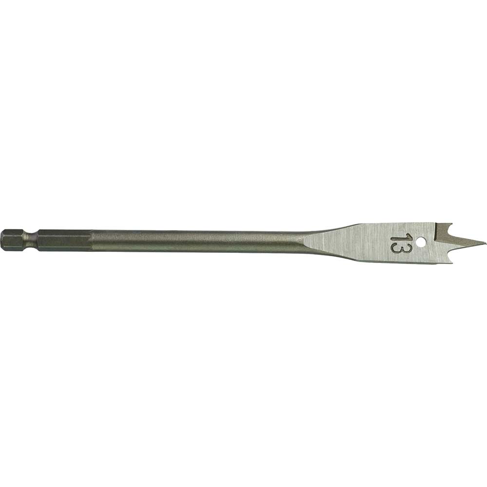 Milwaukee Hex Shank Flat Drill Bit 13mm 160mm Pack of 1