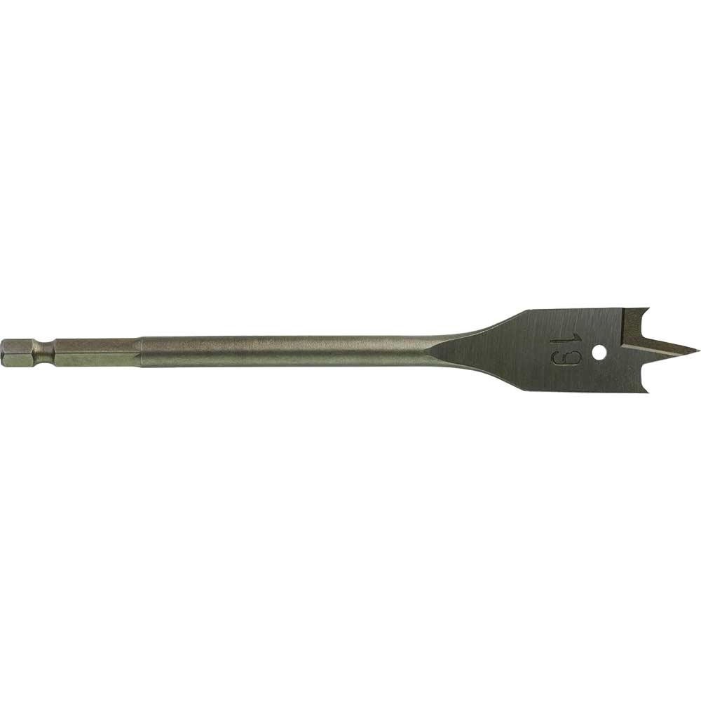 Milwaukee Hex Shank Flat Drill Bit 19mm 160mm Pack of 1