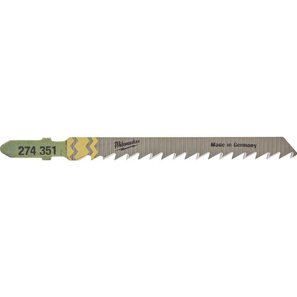 Image of Milwaukee T101D Wood Clean and Splinter Free Cutting Jigsaw Blades Pack of 25