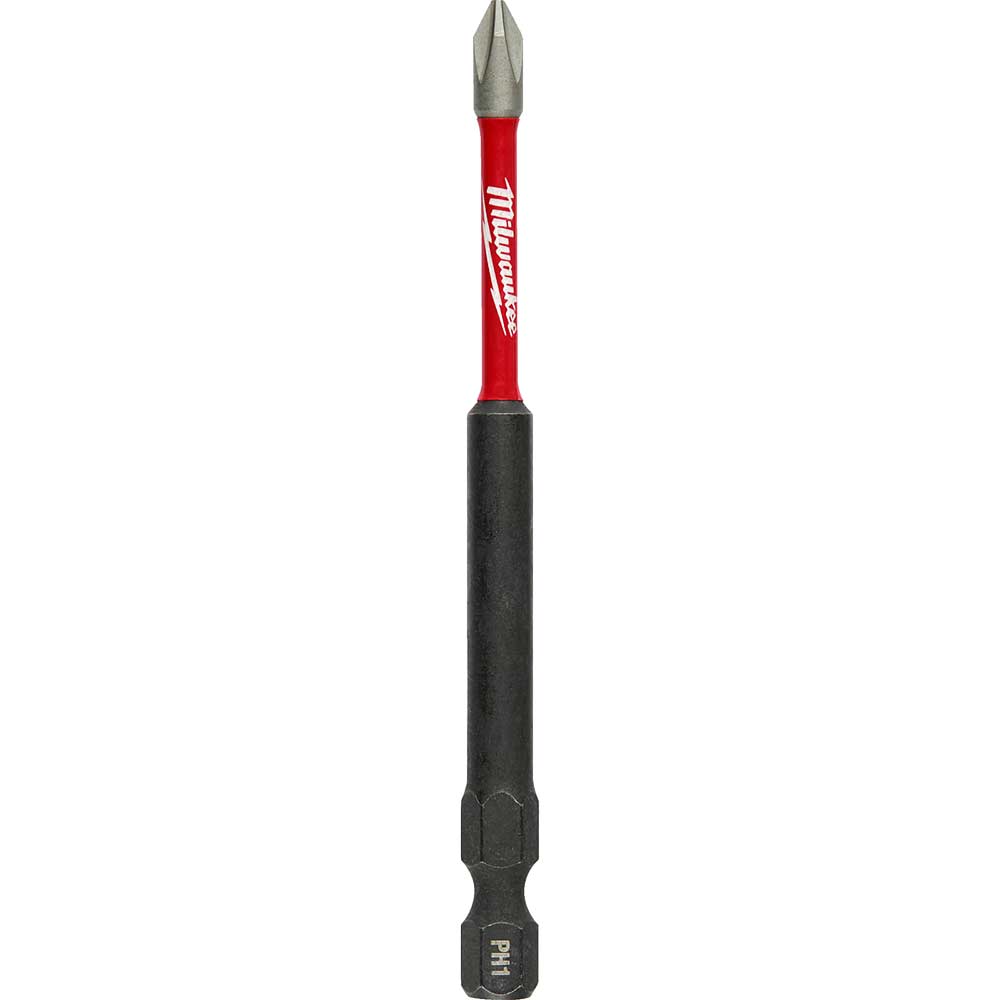 Milwaukee Shockwave Impact Duty Phillips Screwdriver Bits PH1 90mm Pack of 1