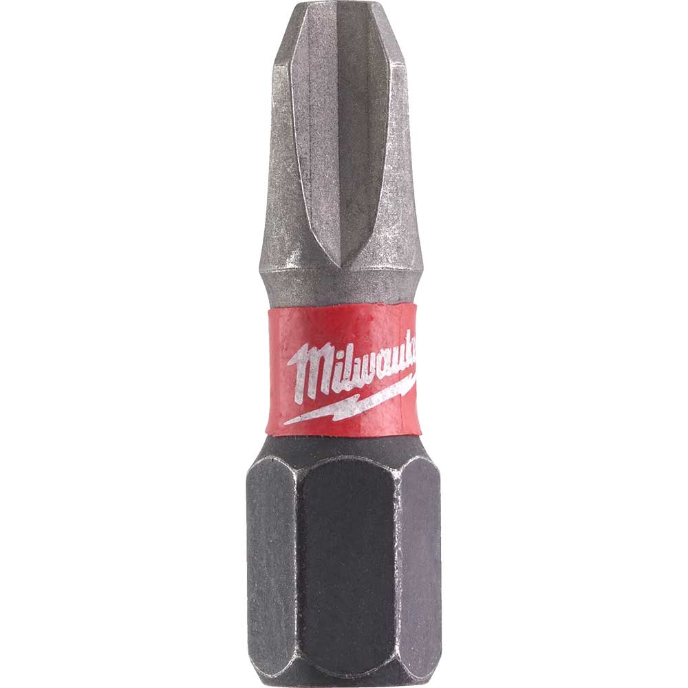 Milwaukee Shockwave Impact Duty Phillips Screwdriver Bits PH3 25mm Pack of 2