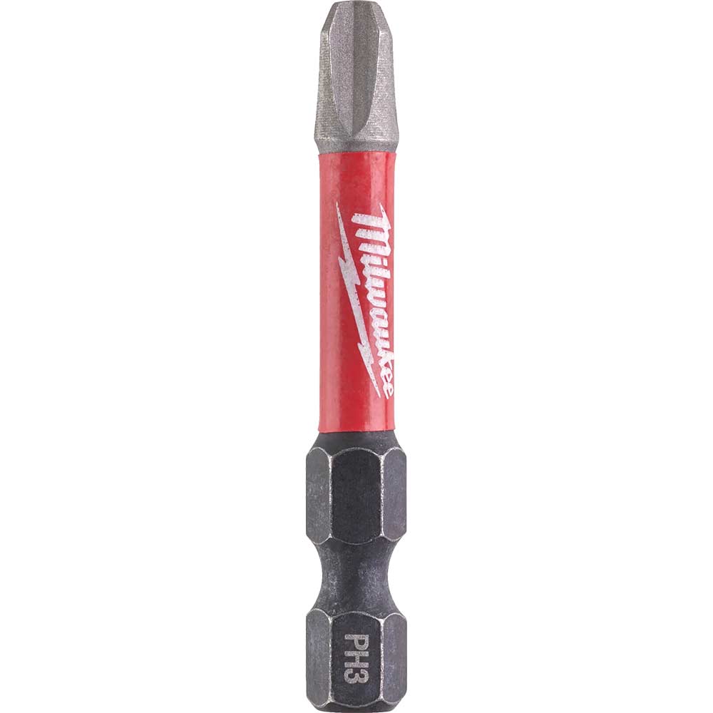 Milwaukee Shockwave Impact Duty Phillips Screwdriver Bits PH3 50mm Pack of 1