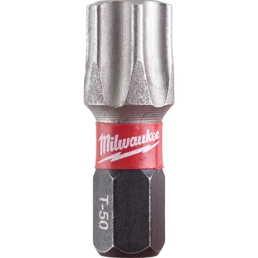 Milwaukee Shockwave Impact Duty Torx Screwdriver Bits TX50 25mm Pack of 15