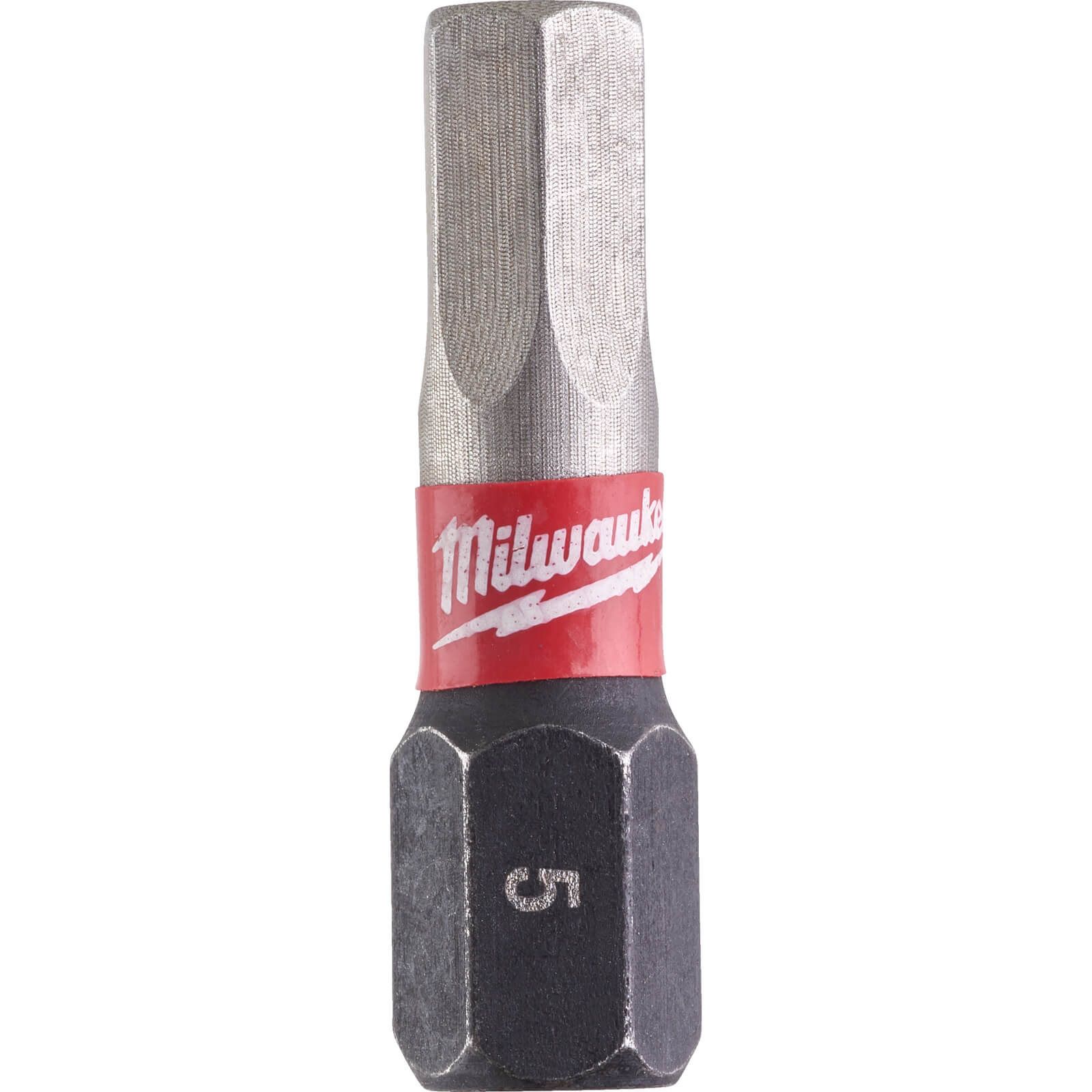Photos - Bits / Sockets Milwaukee Shockwave Impact Duty Hex Screwdriver Bits Hex 5mm 25mm Pack of 
