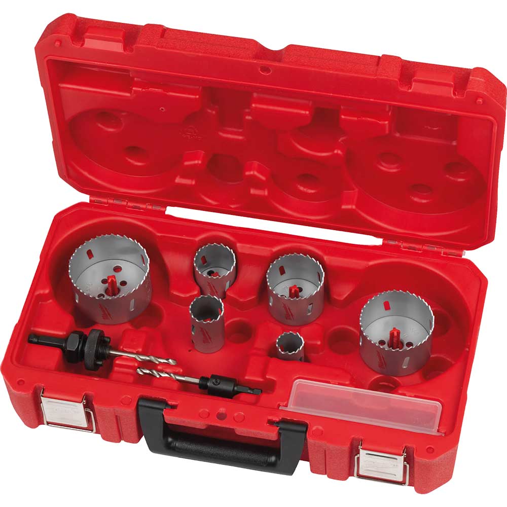 Image of Milwaukee 10 Piece Contrator Bi-Metal Holesaw Set