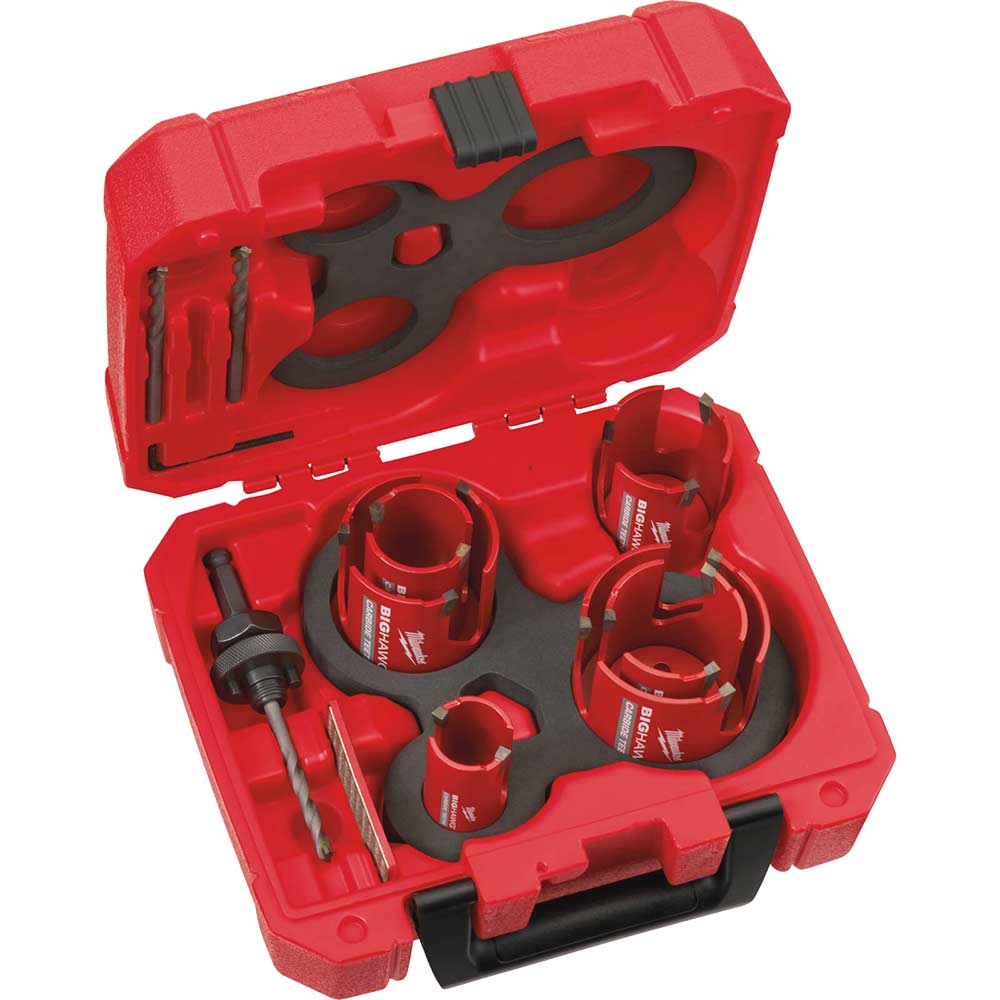 Image of Milwaukee 10 Piece Big Hawg Multi Material Hole Saw Set