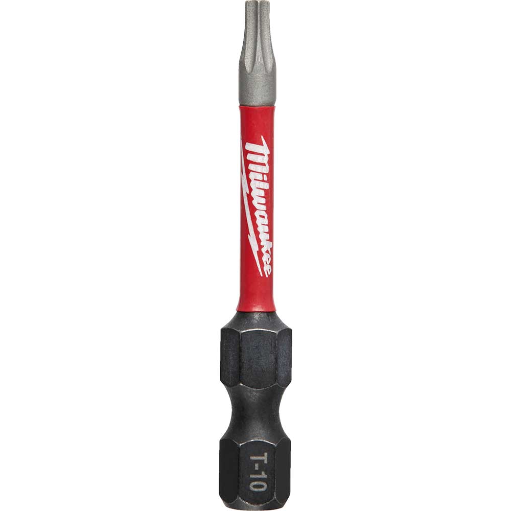 Image of Milwaukee Shockwave Impact Duty Torx Screwdriver Bits TX10 50mm Pack of 1