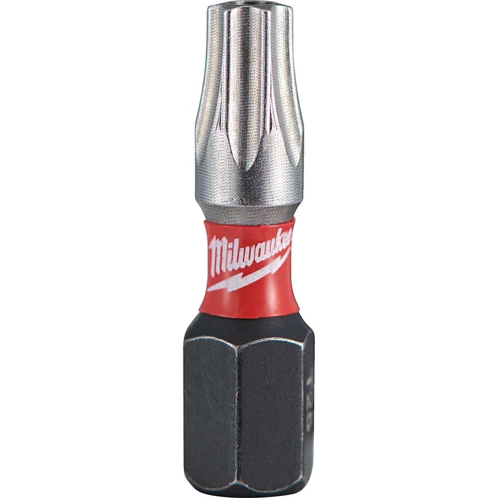 Image of Milwaukee Shockwave Impact Duty Security Torx Screwdriver Bits TX BO25 25mm Pack of 2