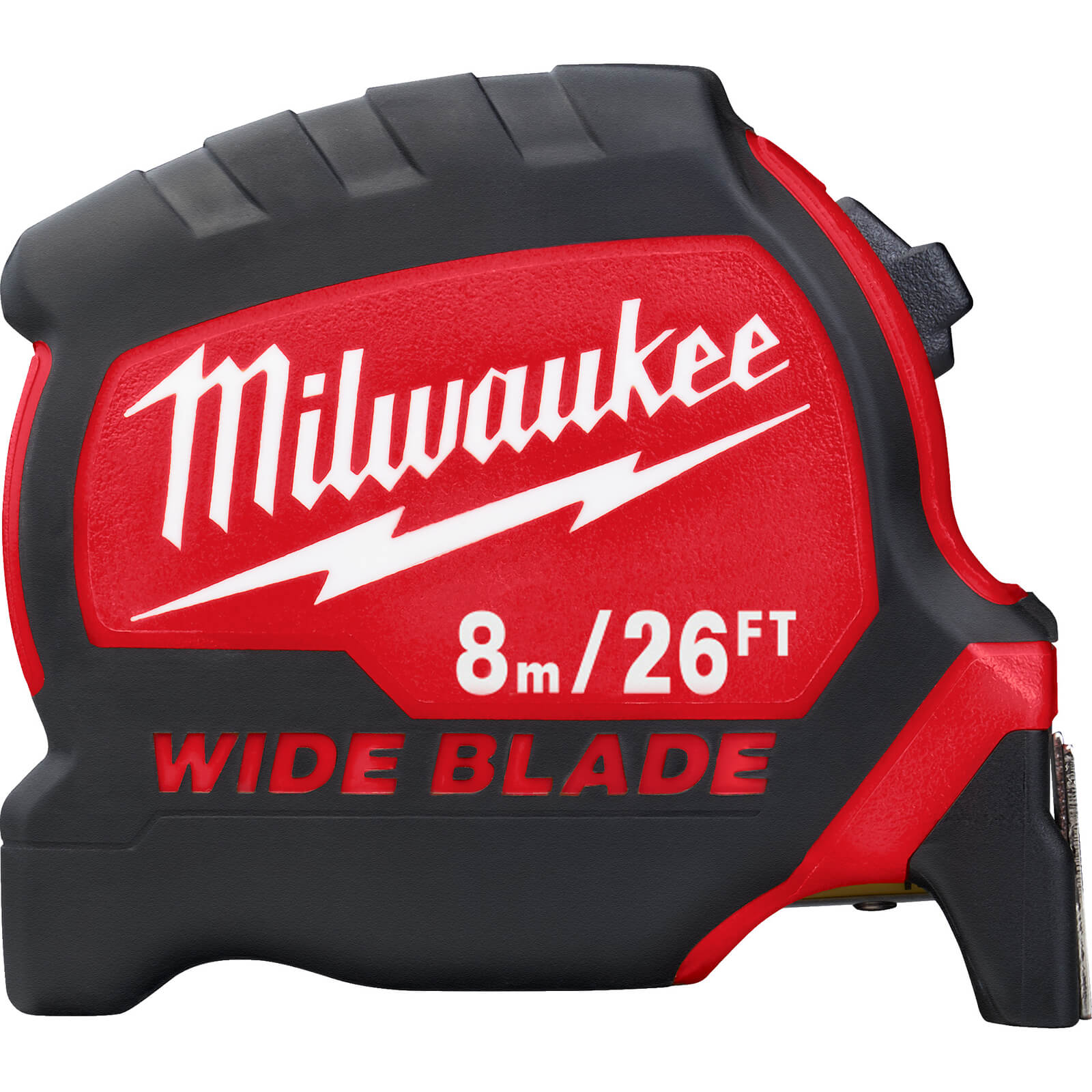 Image of Milwaukee Premium Wide Blade Tape Measure Imperial & Metric 25ft / 8m 32mm