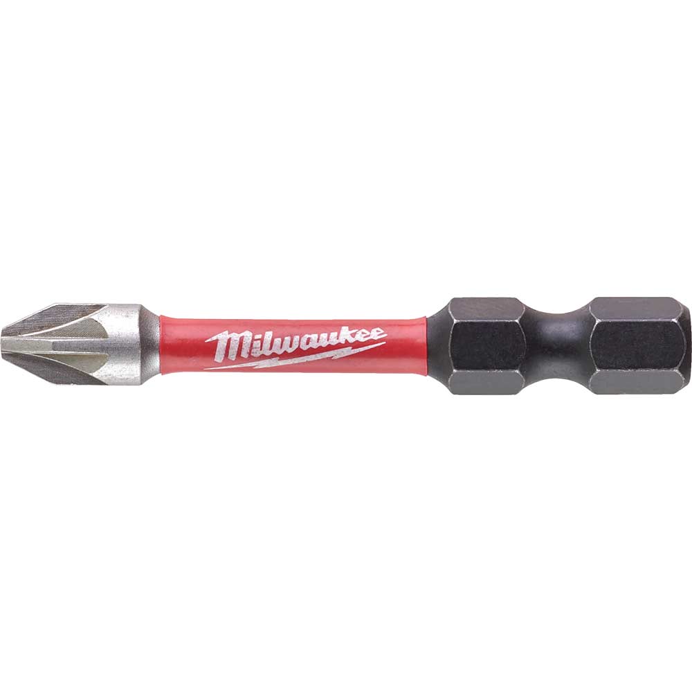 Milwaukee Shockwave Impact Duty Pozi Screwdriver Bits PZ2 50mm Pack of 10