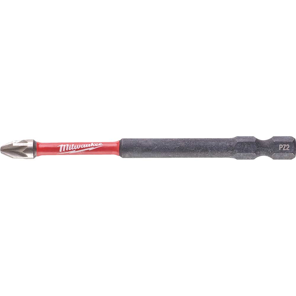 Image of Milwaukee Shockwave Impact Duty Pozi Screwdriver Bits PZ1 90mm Pack of 1