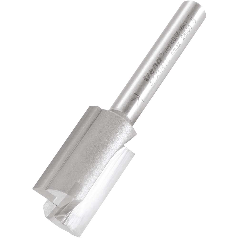 Trend Professional Two Flute Straight Router Cutter 15mm 25mm 1/4