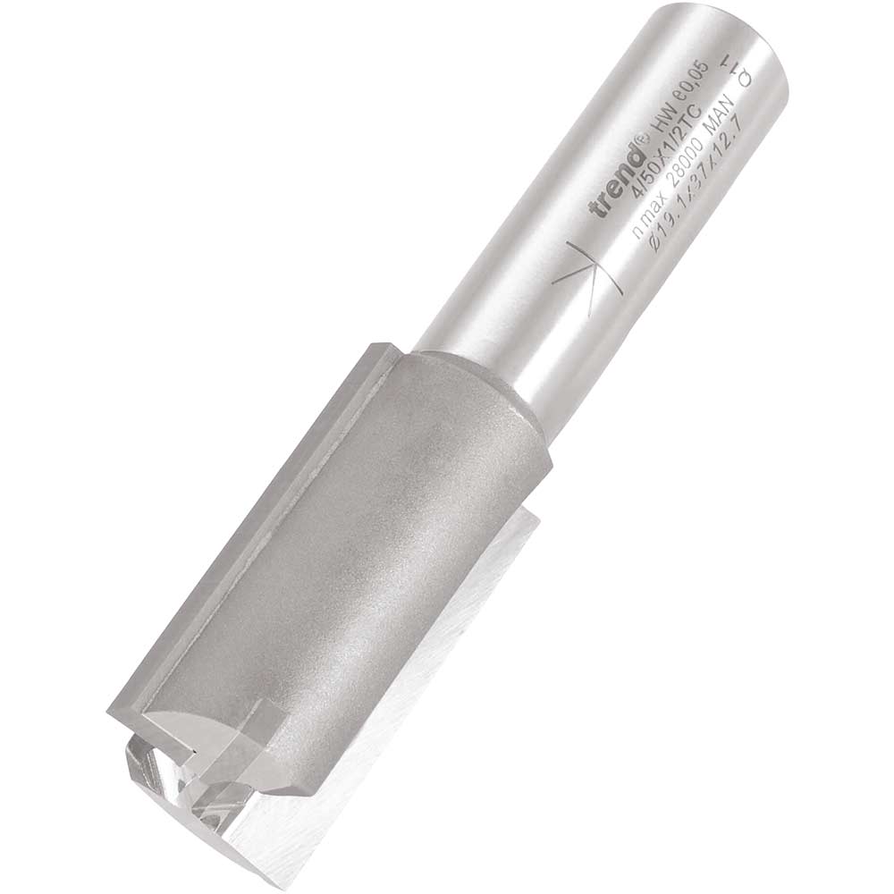 Trend Professional Two Flute Straight Router Cutter 19.1mm 37mm 1/2