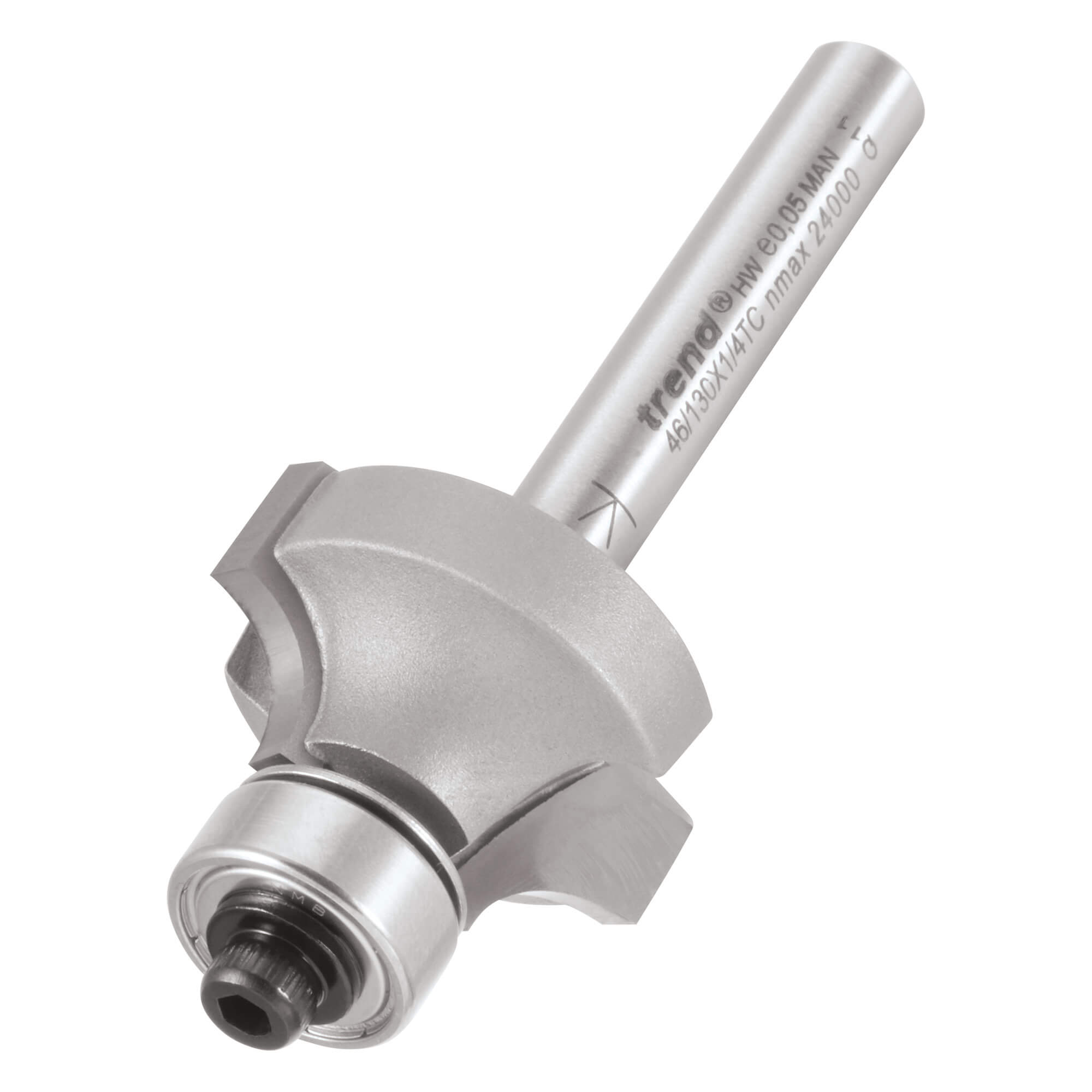 Image of Trend Bearing Guided Ovolo and Round Router Cutter 25.4mm 13mm 1/4"