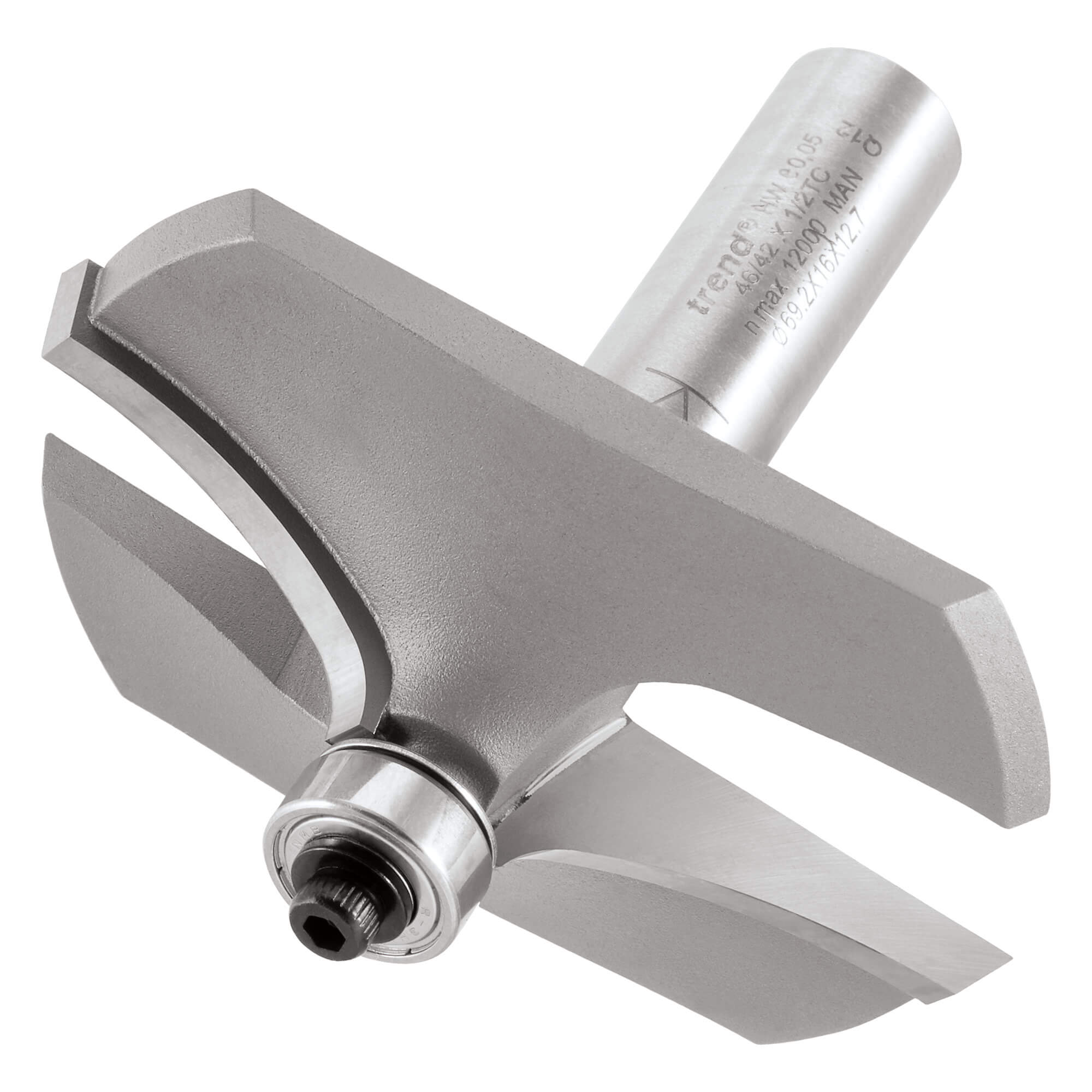 Image of Trend Bearing Guided Thumb and Hand Mould Router Cutter 69.2mm 16mm 1/2"