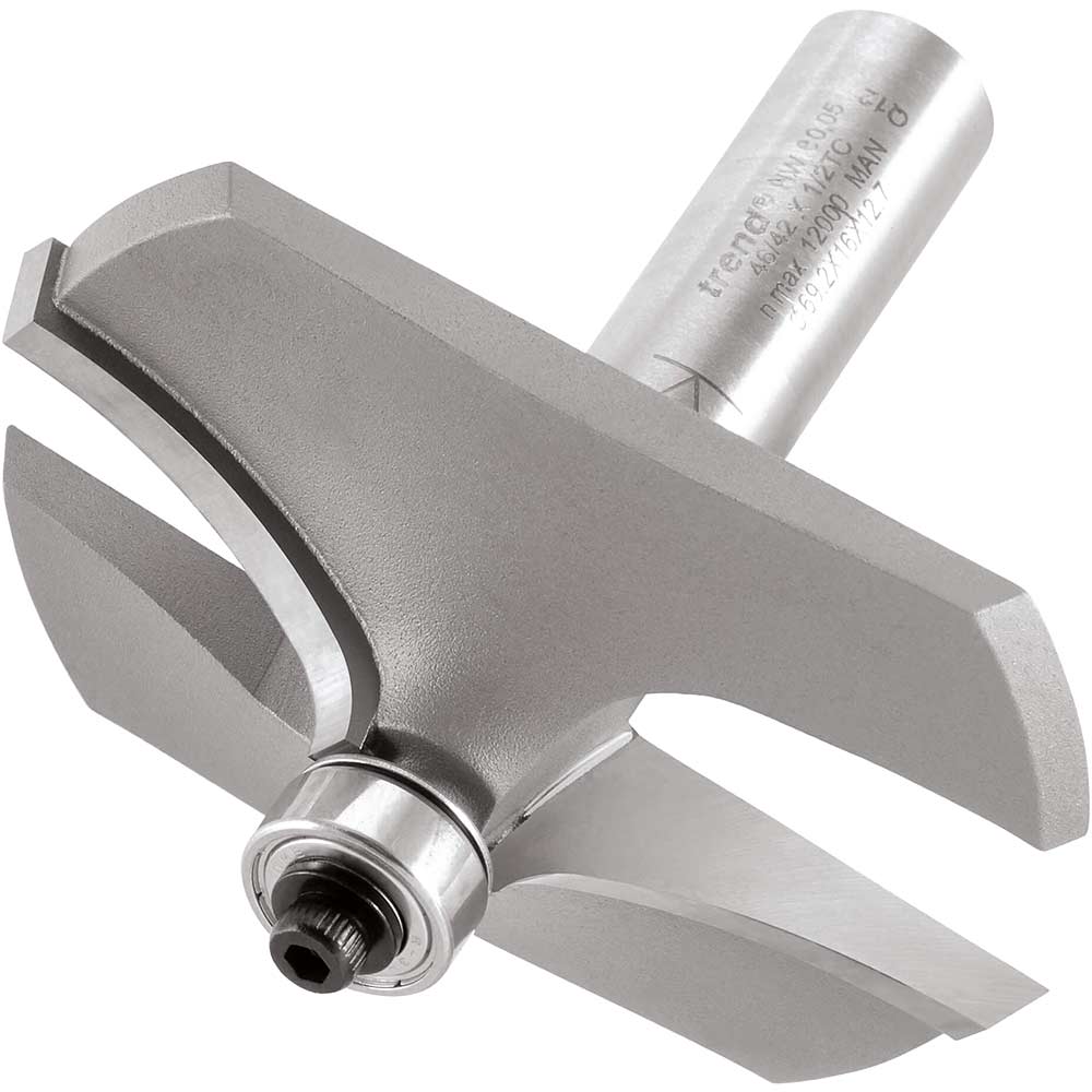 Image of Trend Bearing Guided Thumb and Hand Mould Router Cutter 69.2mm 16mm 1/2"