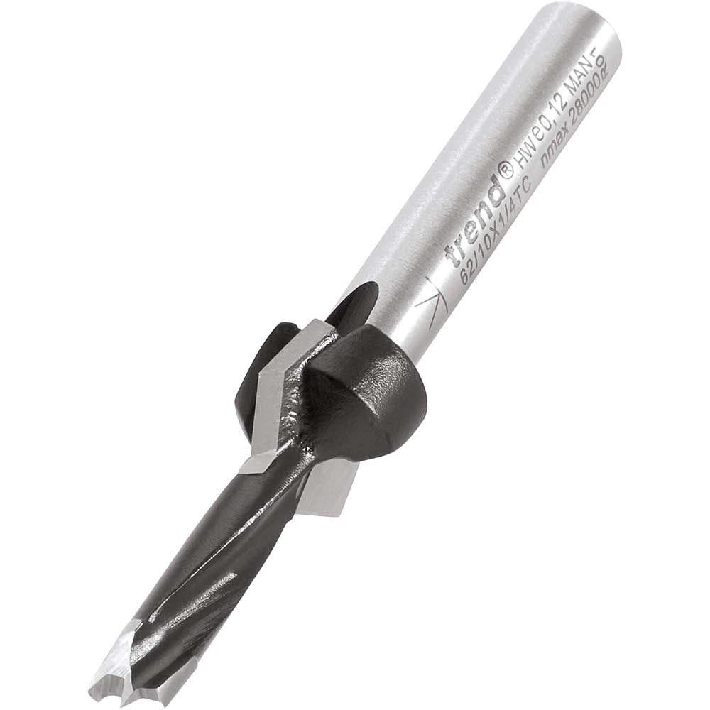 Trend Router Drill Countersunk Counterbore 12mm 20mm 1/4