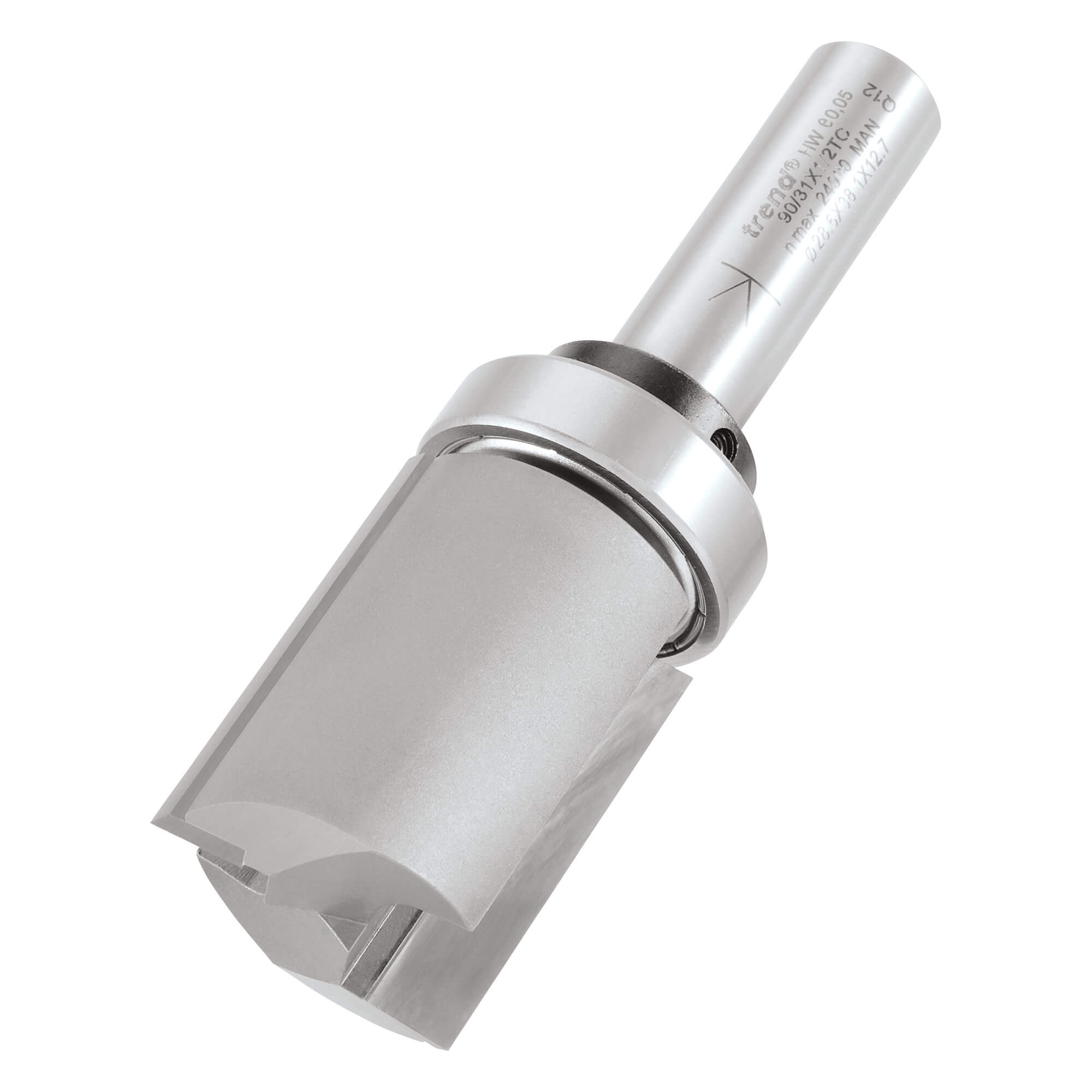 Image of Trend Bearing Guided Trimming Router Cutter 28.6mm 38.1mm 1/2"