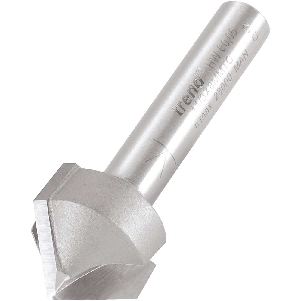 Image of Trend Chamfer V Groove Router Cutter 19.1mm 9.2mm 8mm